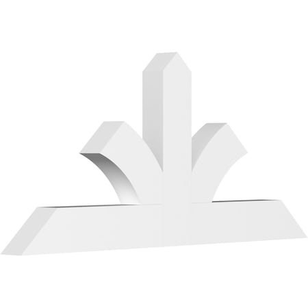 Ekena Millwork Richland Architectural Grade PVC Gable Bracket, 60"W x 27 1/2"H x 4"D x 6"F, 11/12 Pitch GBP060X28X0406RIC00